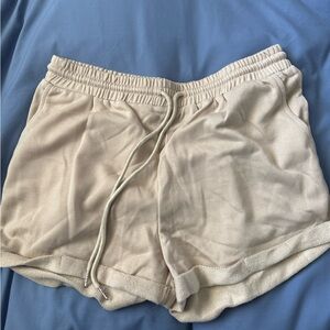 Women's Cream Shorts